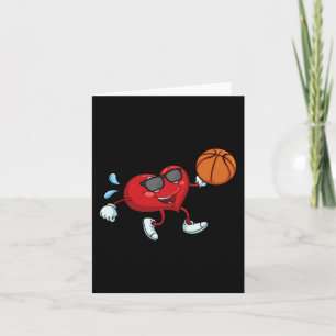 Carte Coeur de basket-ball Valentines Jour Cool V Jour P