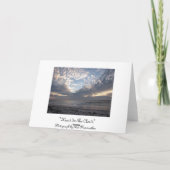 Carte Coeur de citation de bible dans le ciel (Dos)