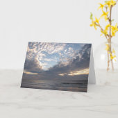 Carte Coeur de citation de bible dans le ciel (Fleur jaune)