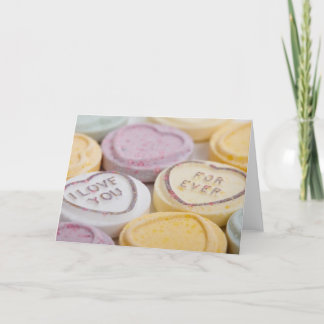 Carte Cœur de conversation bonbon Je t'aime pour toujour