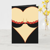 Carte cœur de femme (Fleur jaune)