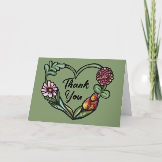 Carte Cœur de Fleur (Devant)