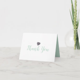 Carte Cœur de Galet Merci
