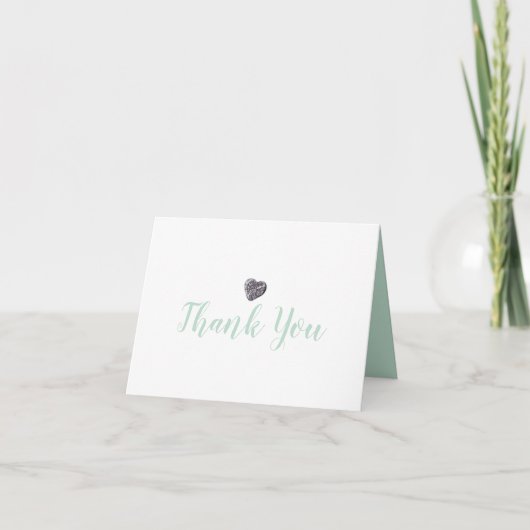 Carte Cœur de Galet Merci (Devant)