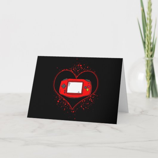 Carte Cœur de gamer Saint-Valentin Jeux vidéo Garçons En (Devant)