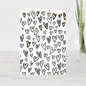 Carte Cœur de graffiti pour la Saint-Valentin (Dos)
