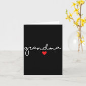 Carte Cœur de grand-mère  (Fleur jaune)