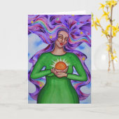 Carte Coeur de guérir #2 par Rita Loyd (Fleur jaune)