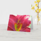Carte Coeur de la fleur (Fleur jaune)