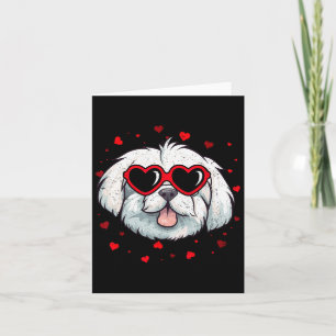 Carte Cœur de la Saint-Valentin maltais Amoureux de chie