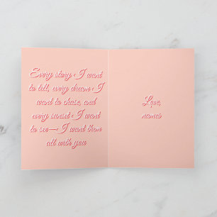 Carte Cœur de la Saint-Valentin traditionnel rouge