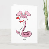 Carte Cœur de Lapin Serpent (Dos)