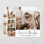 Carte Coeur de Mariage de photo Budget (Devant / Derrière)