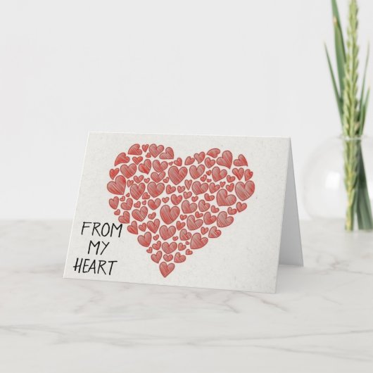 CARTE **COEUR DE MON COEUR POUR VOUS** POUR VOTRE ANNIVE (Devant)
