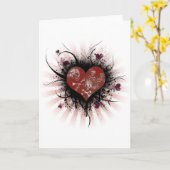 Carte Coeur de mort (Fleur jaune)