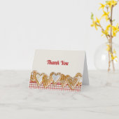 Carte Coeur de Noël | Merci plaid (Fleur jaune)