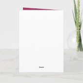 Carte Coeur de Parties scintillant en or rose Ombre (Dos)