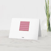 Carte Cœur de plaid de la Saint-Valentin (Dos)