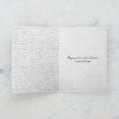 Carte Coeur de ruban mariage sur bouleau (Intérieur)