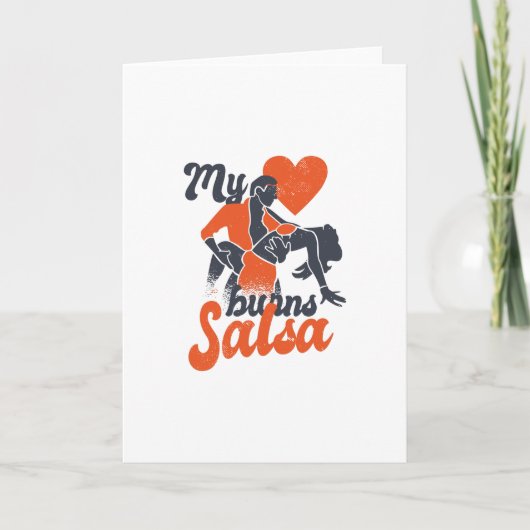 Carte Coeur de salsa (Devant)