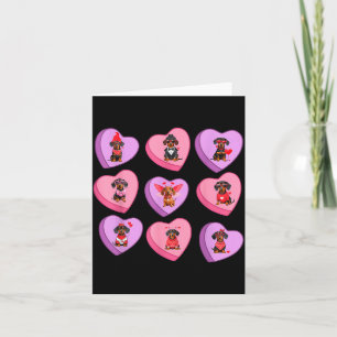 Carte Cœur de saucisson de Noël Bonbons Saint Valentin W