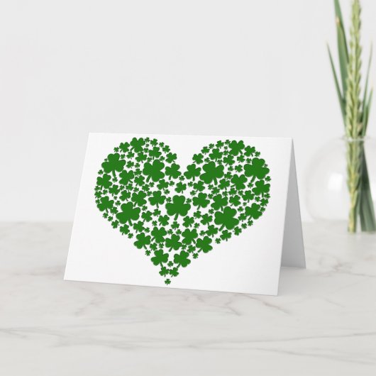Carte Coeur de shamrock (Devant)