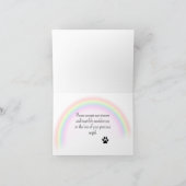 CARTE COEUR DE SYMPATHIE CUSTOMISÉE DE DACHSHUND (Intérieur)