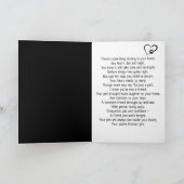 Carte Cœur d'empreinte de patte pour perte d'animal de c (Intérieur)