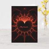 Carte Coeur des épines (Fleur jaune)