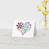 Carte Coeur des fleurs (Fleur jaune)