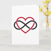 Carte Coeur d'infini, amour interminable (Fleur jaune)