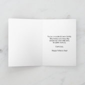 Carte Cœur d'Or Établissant la Première Fête des Pères (Intérieur)