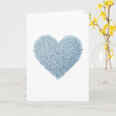 Carte Coeur doux | Saupoudrer bébé (Fleur jaune)