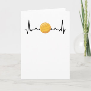 Carte Cœur du water-polo   Cadeau pour amateur de water-