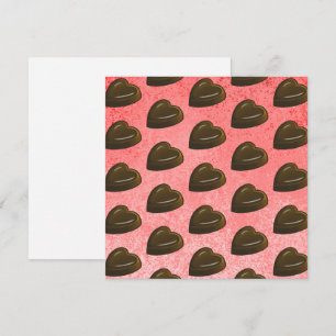 Carte Cœur en chocolat pour la Saint-Valentin