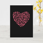 Carte Cœur en course - Silhouettes de femmes coureuses (Fleur jaune)