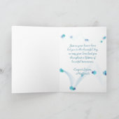 Carte coeur et dentelle en or mariage (Intérieur)