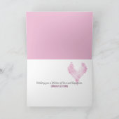 Carte Coeur et Rose de corde mariage (Intérieur)