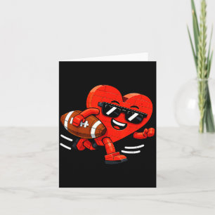 Carte Cœur football américain Saint-Valentin garçons hom