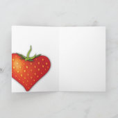 Carte Coeur fraise (Intérieur)