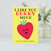 Carte Coeur fraise Comme Vous Berry Beaucoup de Valentin (Debout devant)