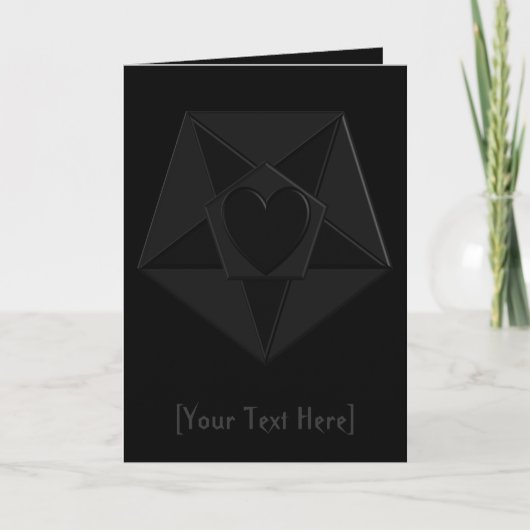 Carte Coeur Gothique & Pentathing Star (Devant)