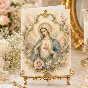 Carte Cœur Immaculé de Marie pour toutes occasions
