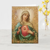 Carte Coeur impeccable de Mary (Fleur jaune)