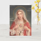 Carte Coeur impeccable de Mary (Fleur jaune)