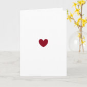 Carte Coeur isolé rouge, Saint-Valentin (Fleur jaune)