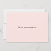 Carte Coeur mignon "à ma mère le jour de mon mariage" (Dos)