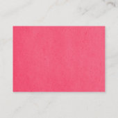 Carte Coeur Moderne, Rose (Dos)