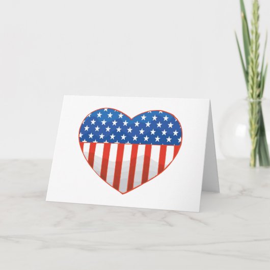Carte Coeur patriotique (Devant)