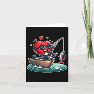 Carte Coeur Pêche Valentines Jour Hommes Femmes Garçons